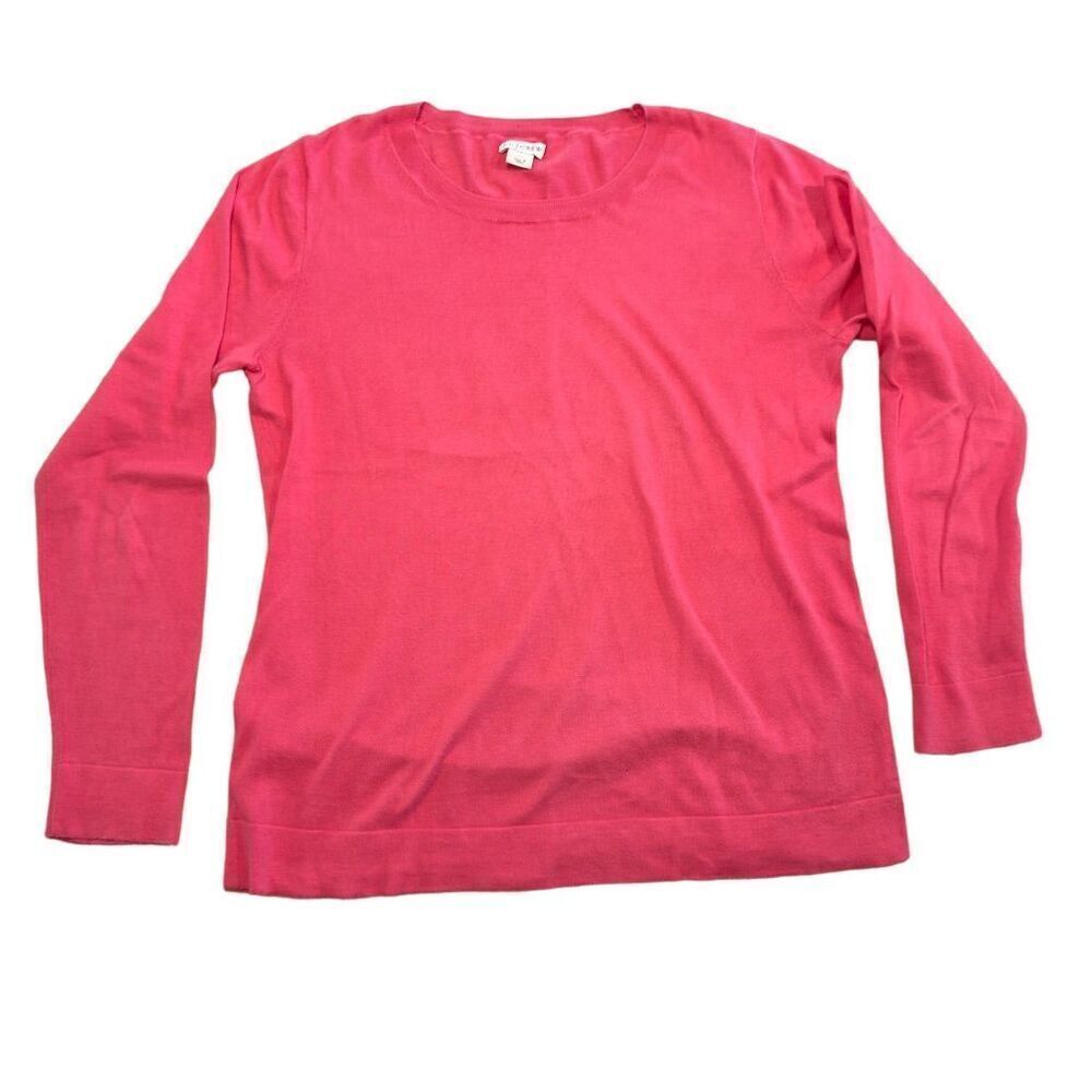 J. by J. Crew Women's Pink Long Sleeve Pullover Sweater Size M